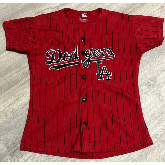 Red LA‎ Dodgers top CH/Small - Picture 1 of 6